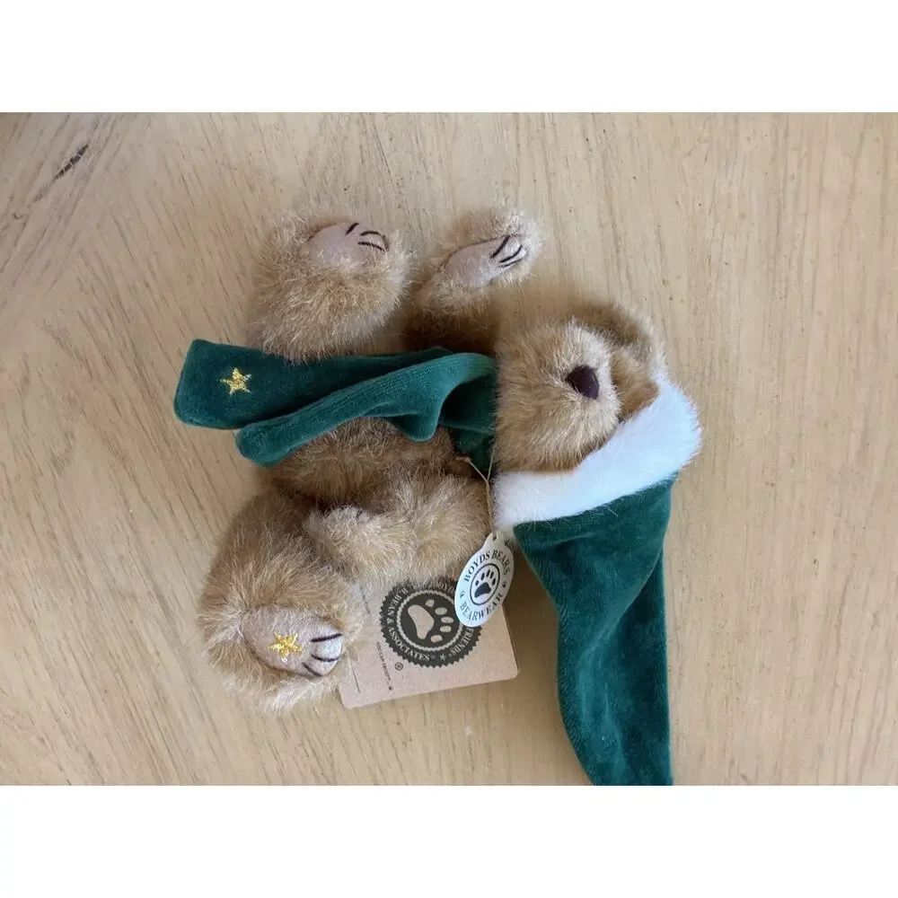 VTG Boyds Bear Christmas Santa Comet Star Jointed Stuffed Plush Y2K 2000 Fuzzy